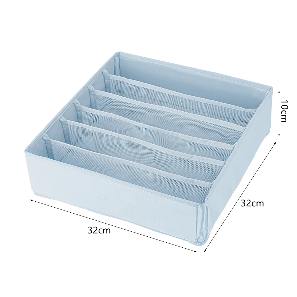 

Closet Underwear Organizer Foldable Bras Socks Household Storage Box Desk Bed Cabinet Dresser Underwear Drawer Divider
