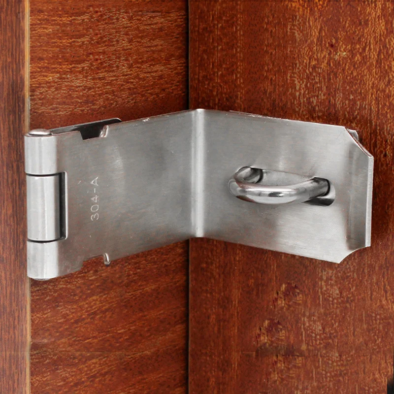Пряжка для двери из нержавеющей стали с прямым углом 90 градусов|Дверные задвижки|