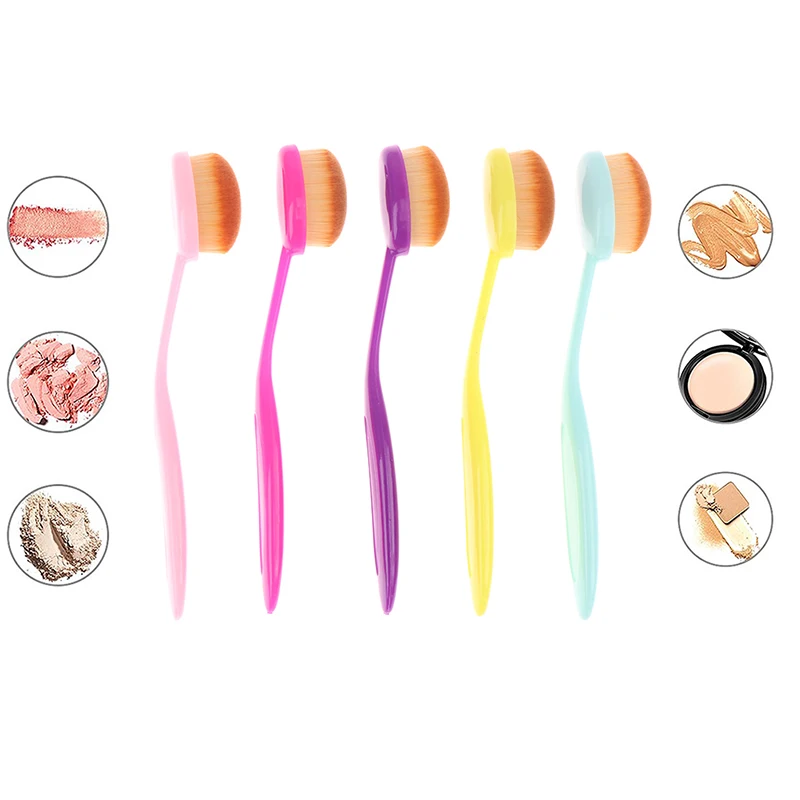 5 шт. кисти для нанесения основы макияжа|Аппликатор теней век| |