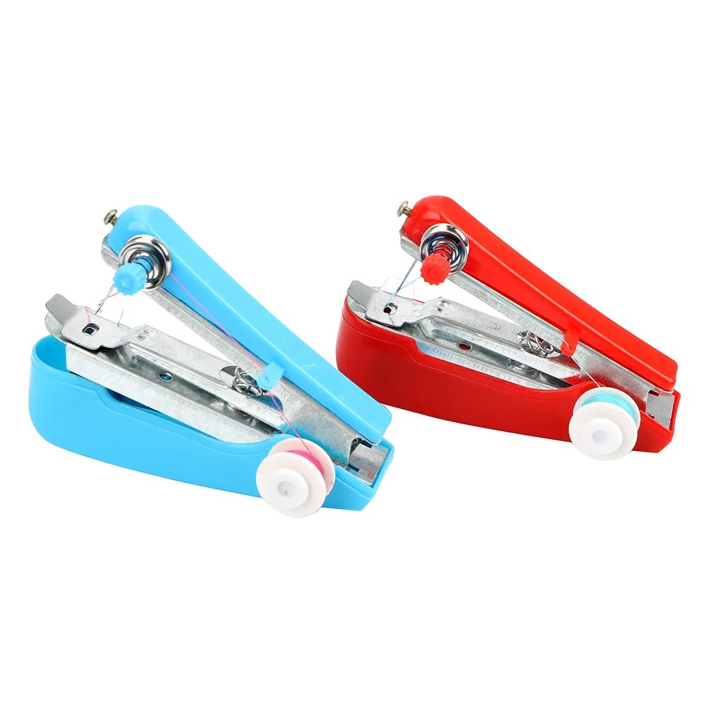 

Portable Mini Sewing Machine Random Color Manual Operation Home Travel Small Embroidery Simple Sewing Tools