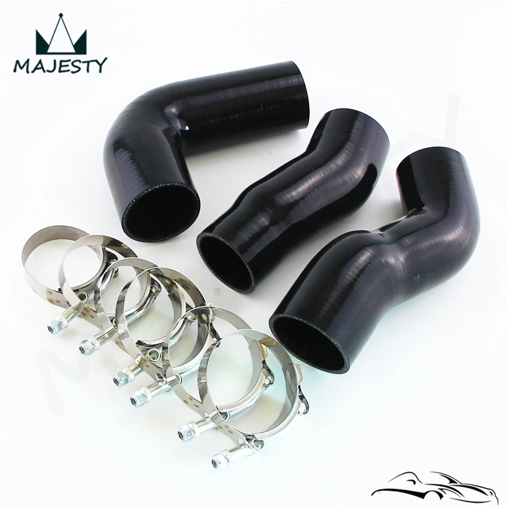 Силиконовый турбокомпрессионный шланг с Т образными зажимами подходит для BMW E60