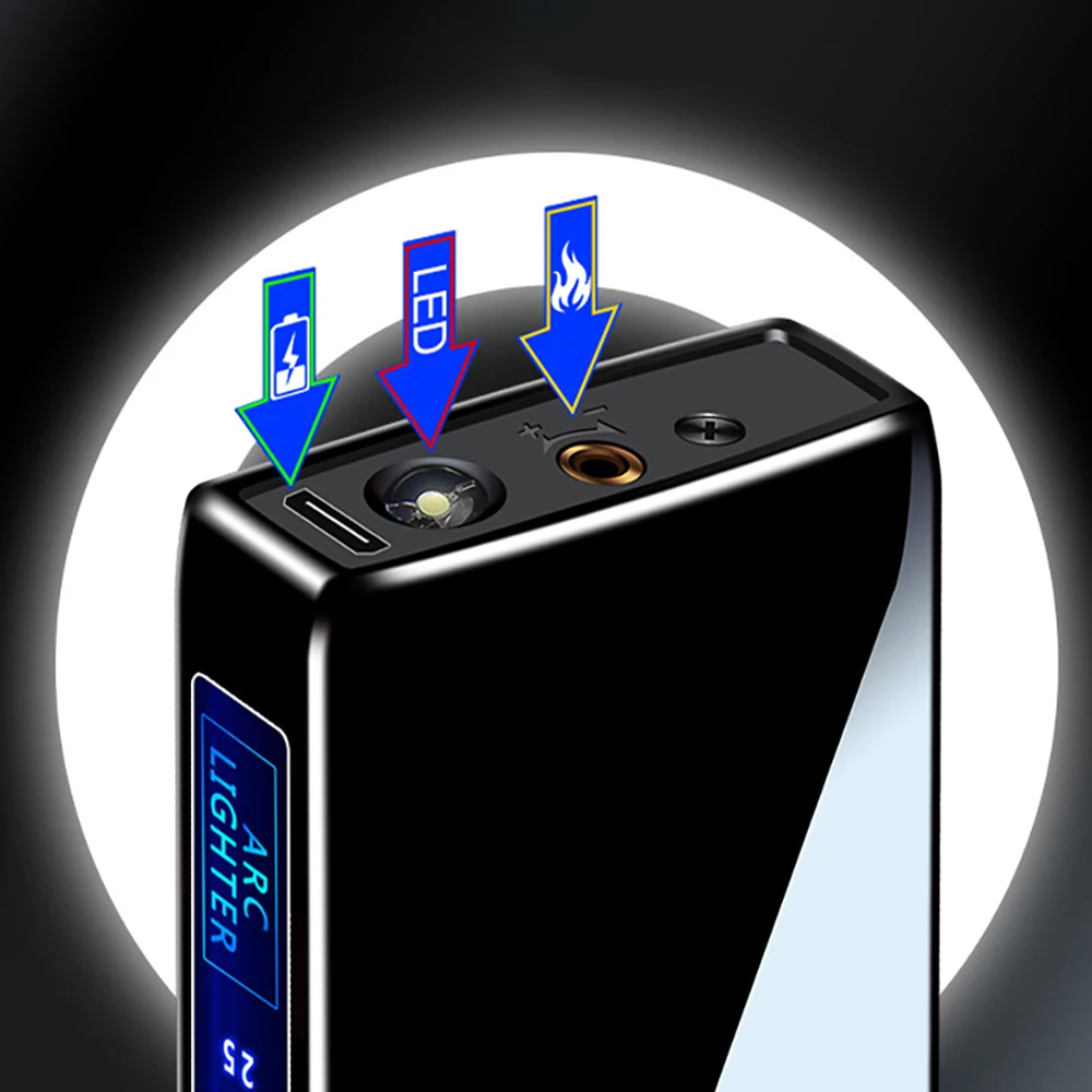 Газовая электрическая зажигалка 2 в 1 надувная Бутановая струйная с пламенем