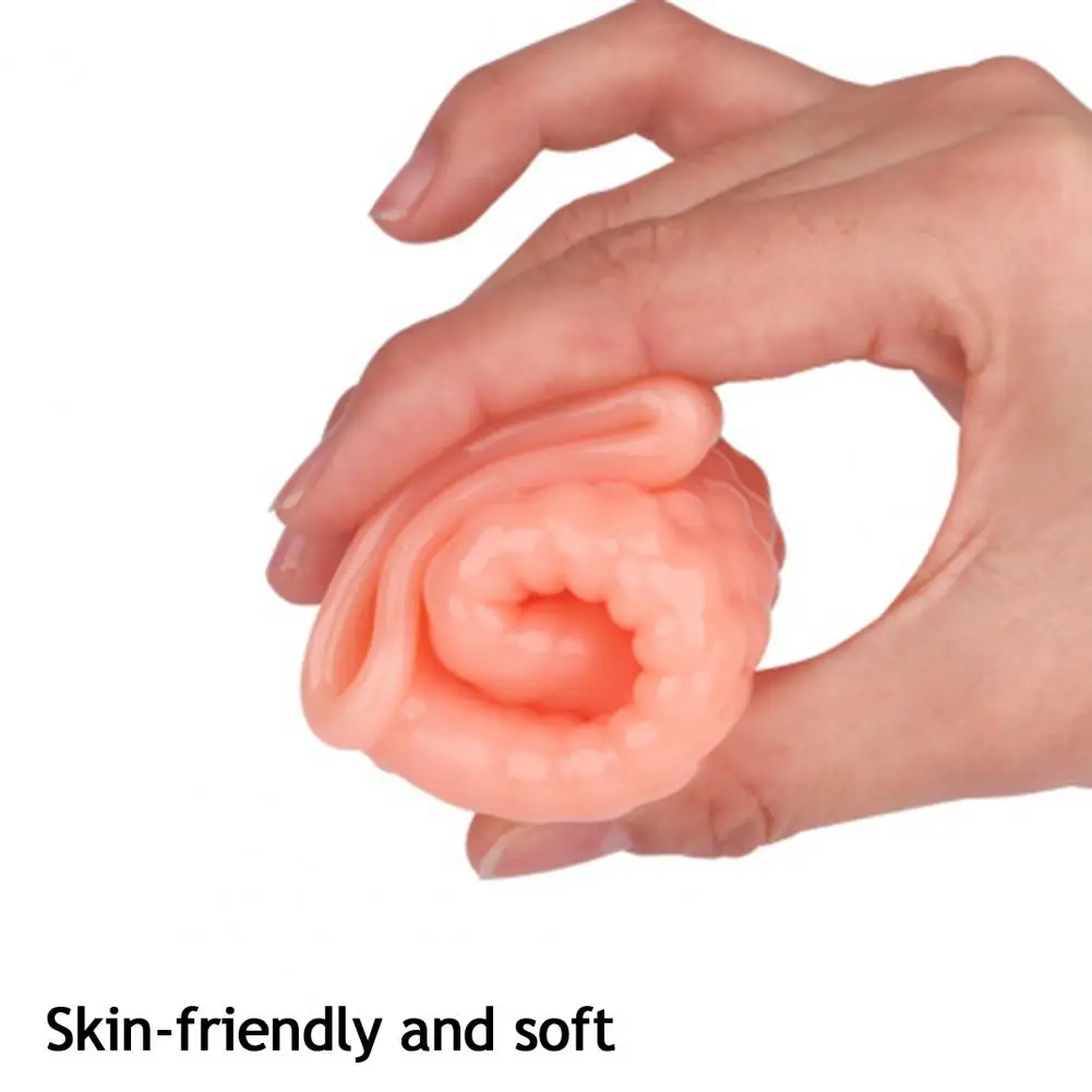 Мужской презерватив с задержкой эрекции для увеличения пениса резьбой