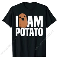 i am potato funny potato shirt food humor vegetable gift t shirt t shirt tops tees graphic cotton design classic man