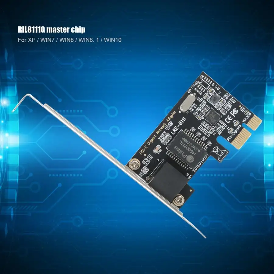 Компьютерный компьютер RIL8111G Master Chip PCI E Gigabit сетевая карта для XP / WIN7 WIN8 WIN8.1