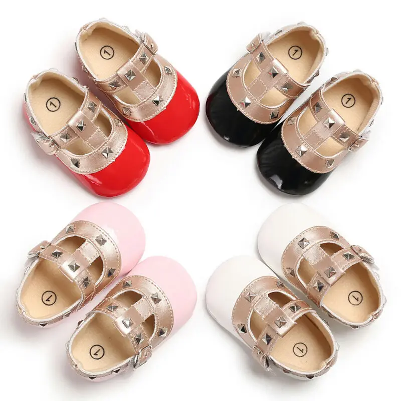 

PUDCOCO Hot Newborn Baby Girls Bow Princess Shoes Anti-slip Soft Cotton Sole Crib Sneaker Prewalker Leather Shoes 0-18M