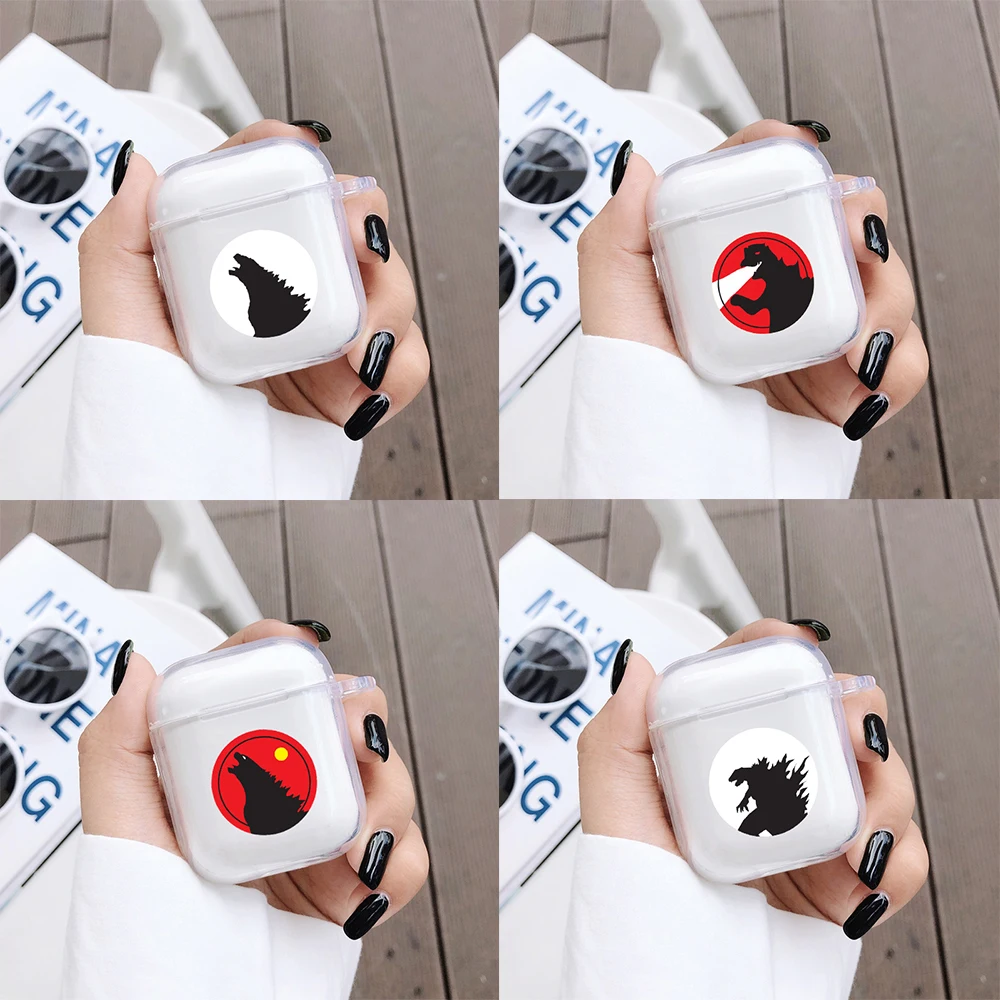 

Soft Silicone Monster Case for Airpods 2 Transparent Clear Case Protective Cover For AirPods Bluetooth Wireless Earphone Headset