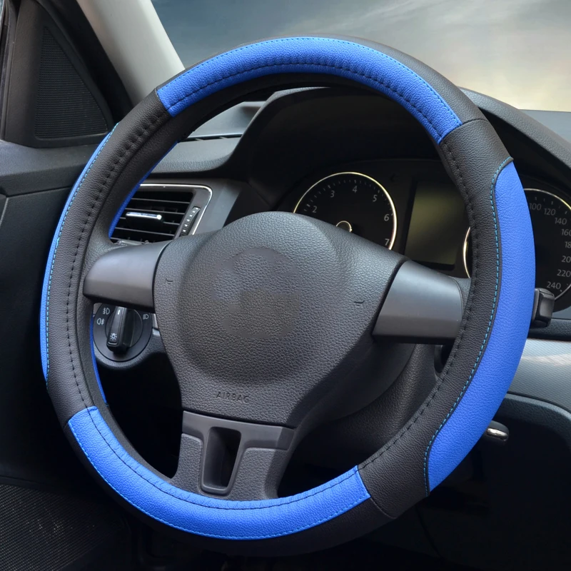 Автомобильный чехол на руль 38 см модные чехлы для женщин женские кожаные