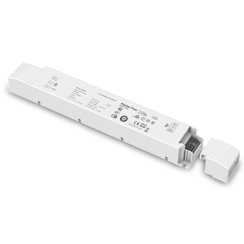 

Новый светодиодный затемняя драйвер переменного тока 200V-240V Вход, 12V 24V 75W Выход постоянного Напряжение ведущих задней кромкой ОСА CCT 3 CH пуш-ап...