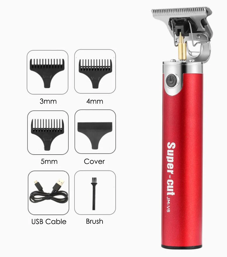 Профессиональная машинка для стрижки волос электрический триммер с точностью до