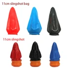 Чашка для рогатки, мягкая эластичная латексная карманная насадка 11 см, для стрельбы, охоты, развлечений на открытом воздухе, тактическое снаряжение