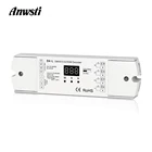 Декодер DMX512 4CH 5A PWM CV RDM DMX 512 декодер 12 В 24 В постоянного тока Одноцветный CT RGB RGBW контроллер светодиодной ленты 4 в 1 драйвер D4-L