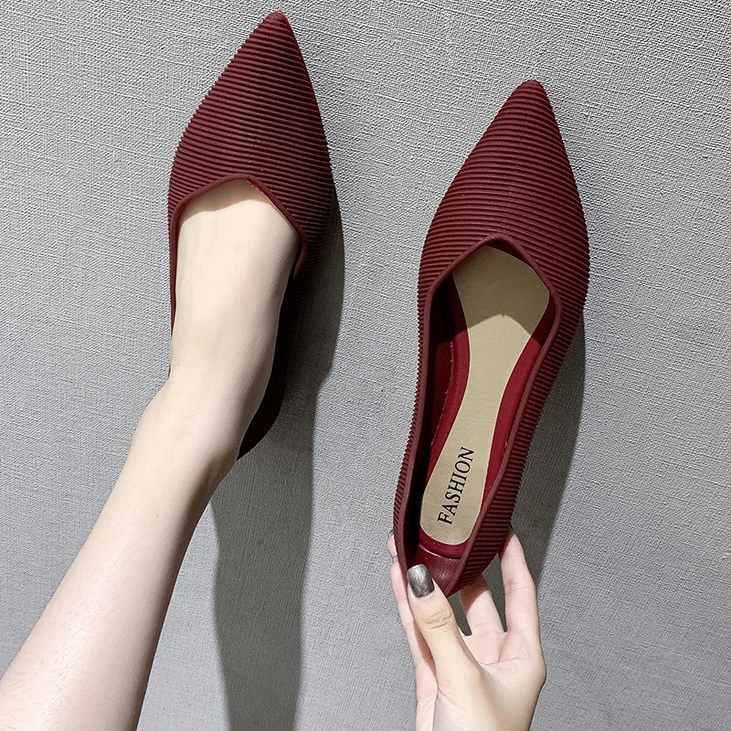 2020 Весенняя модная женская обувь на плоской подошве пластиковая повседневная