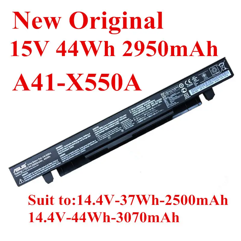 

Новый оригинальный ноутбук Замена литий-ионного Батарея для Asus Y481C Y481L Y581C X450V X550V A550V X550C FX50J FX50V FX50 Y581L Y582L