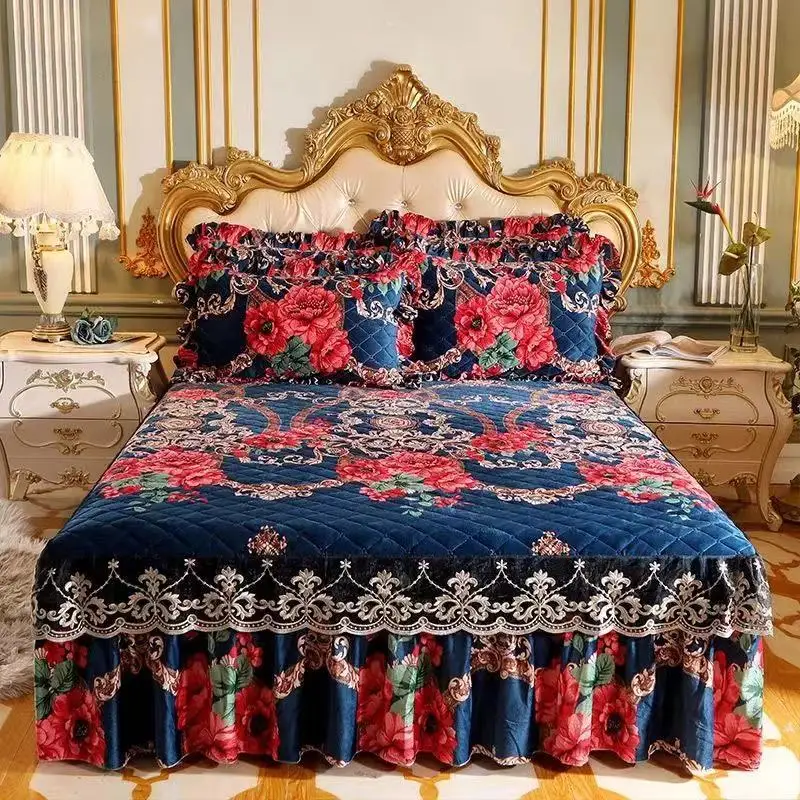 

Утолщенное короткое плюшевое стеганое постельное покрывало, высокое качество, размер King Queen, теплое бархатное покрывало, без наволочки