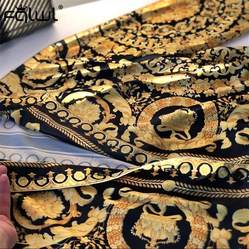 FQLWL цветочный принт атласное платье бохо женское летнее пляжное сексуальное мини