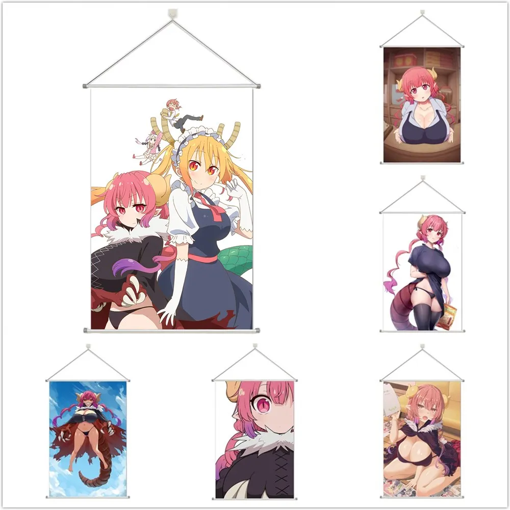 

Miss Kobayashi's Dragon Maid Ilulu Alloy Scroll Cartoon Comic Scroll Hanging Wall Decor