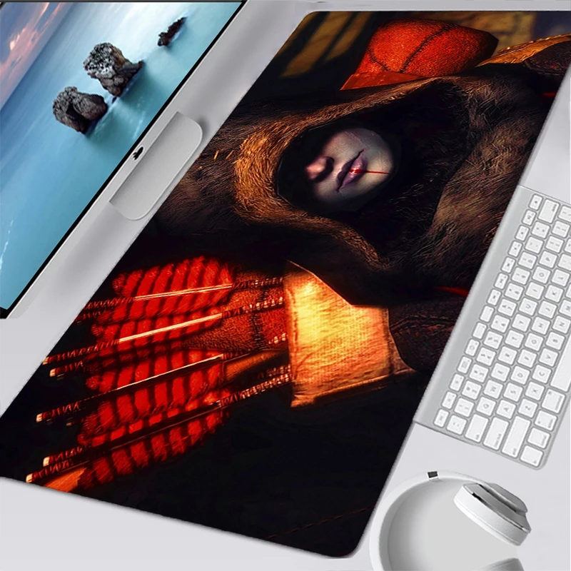 

Large Mouse Pad Persian Carpet Laptop Pc Gamer Keyboard Mat XXL Mousepad Kawaii The Elder Scrolls V Skyrim Rubber Table Mat