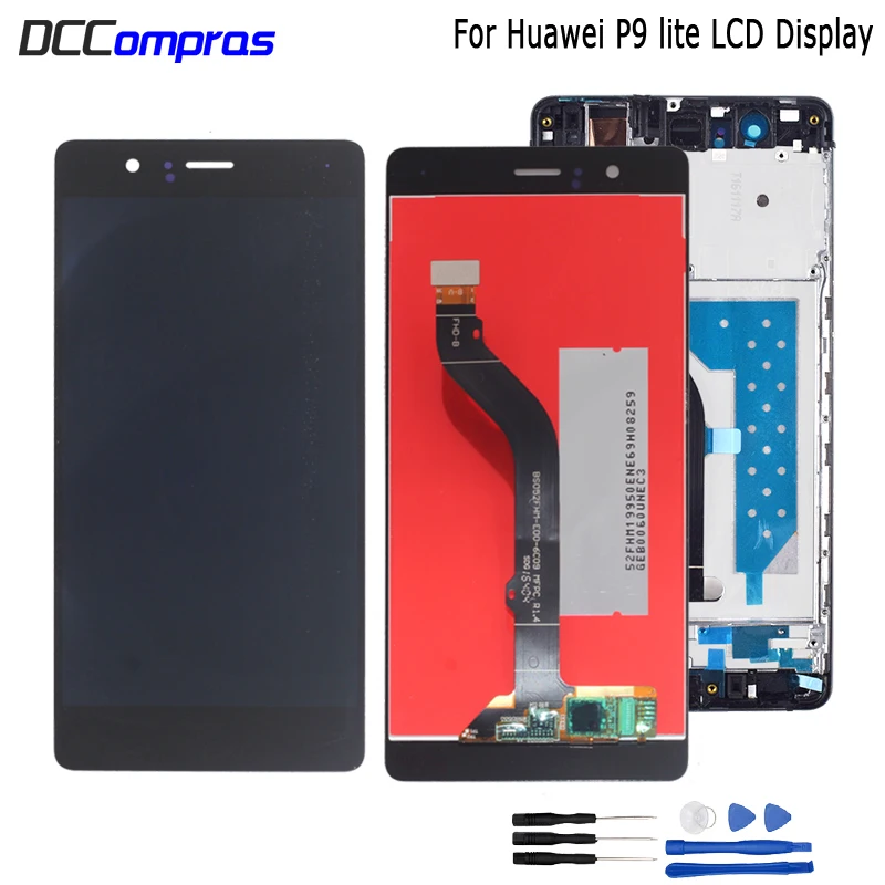 

Для Huawei P9 Lite дисплей для Huawei G9 LCD VNS-L21 VNS-L22 VNS-L23 ЖК-дисплей сенсорный экран дигитайзер сборка Рамка