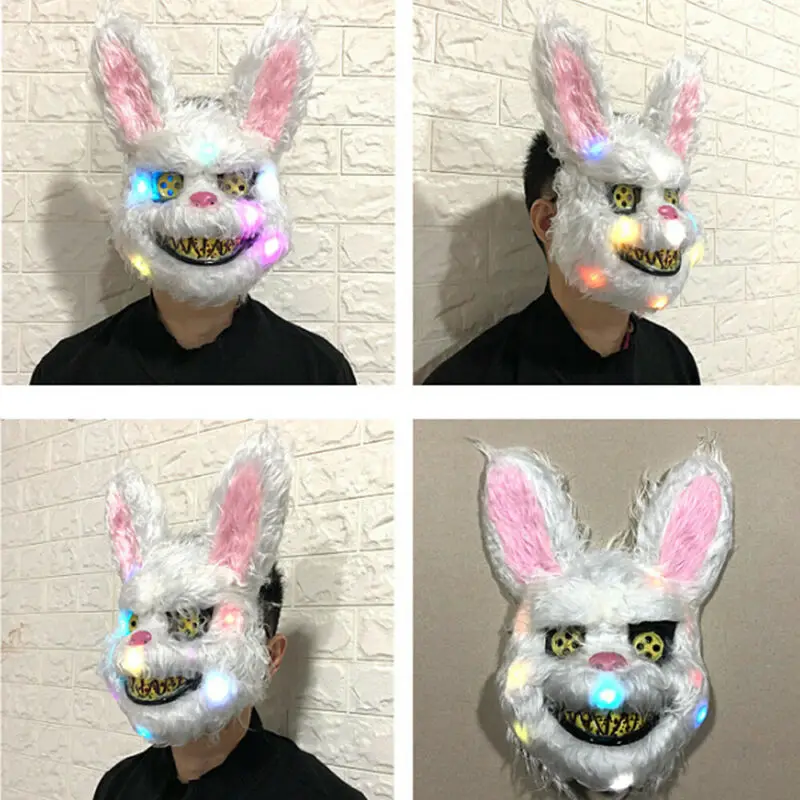 2019 Хэллоуин страшная кровавая ужасная маска на лицо медведь животное панда узор