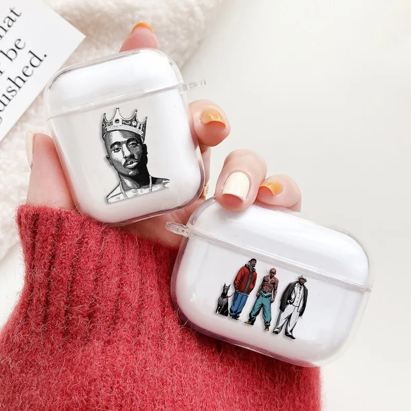 Чехол-накладка для Apple AirPods s 1 2 мягкий прозрачный | Электроника
