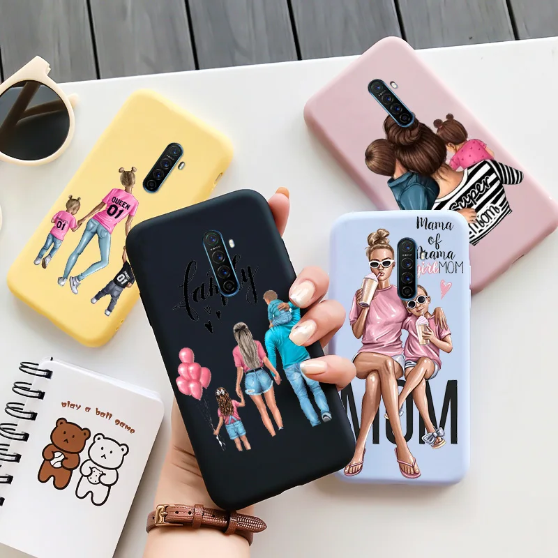 

Family Girl TPU Soft Shell For OPPO Reno ACE ACE2 Case Matte Silicone Edging For OPPO Reno ACE ACE2 Case Cute Cartoon Fashion