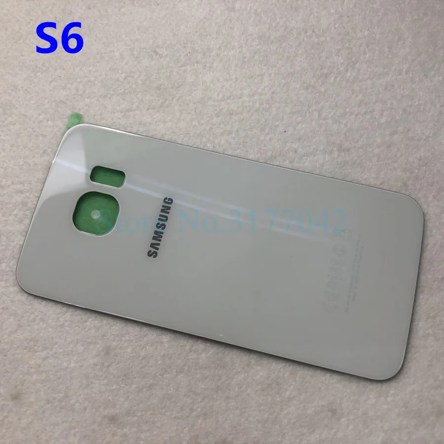 S6 white Задняя крышка аккумулятора samsung для samsung Galaxy S6 Edge S6 S6+ S6 Edge Plus G925 G925F G920 G920F G928 G928F задняя крышка из стекла - Цвет: S6 white