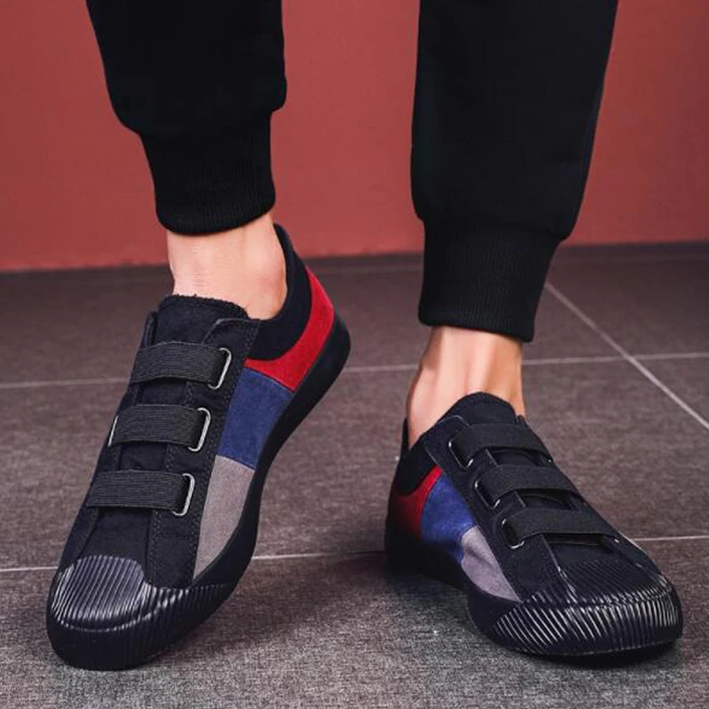 Мужские холщовые кроссовки повседневные для бега прогулок модные мягкие