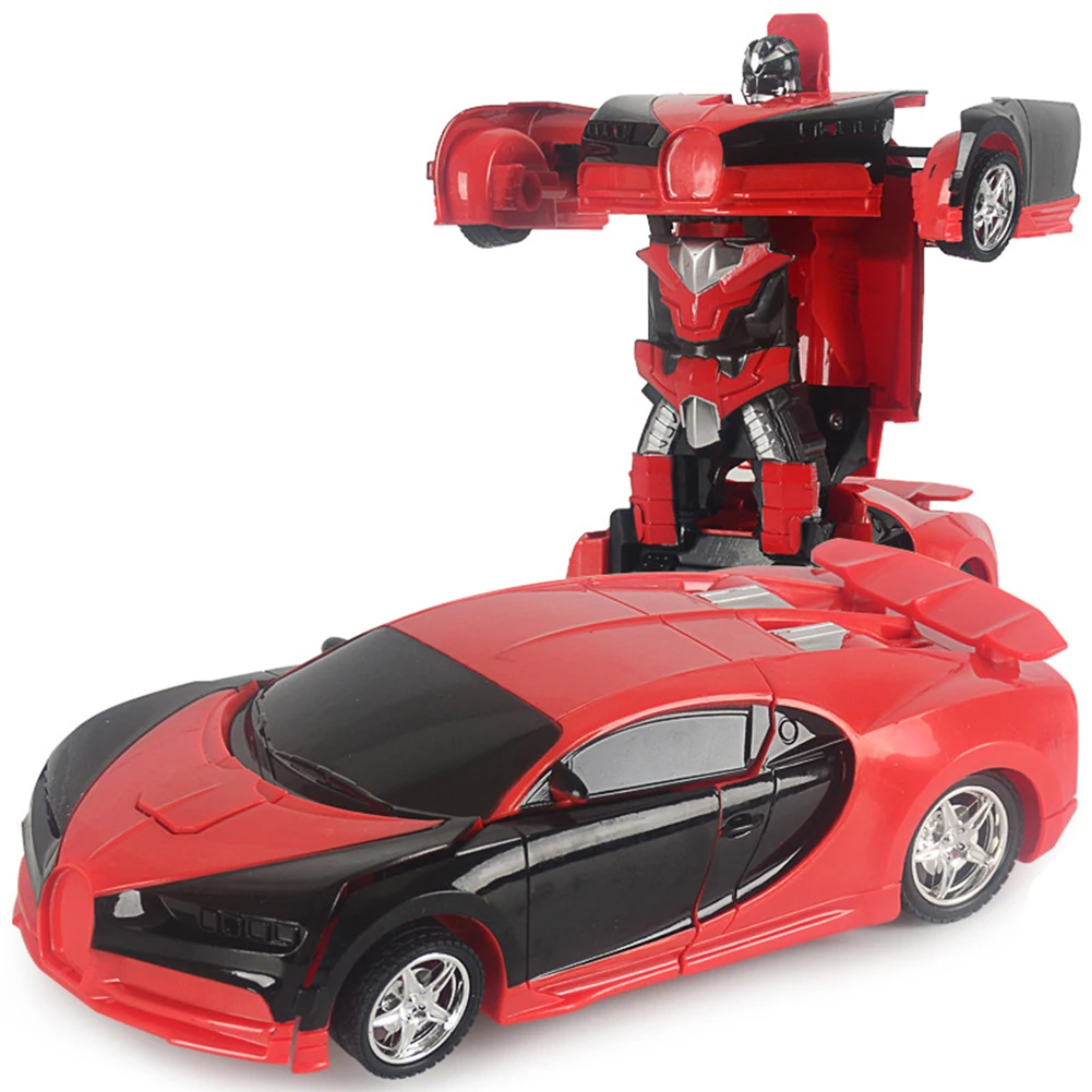 

Children Vehicle Childrens Birthday Surprise Transforming Model Deformation Vehicles Toy 24cm One-key Deformation Robot