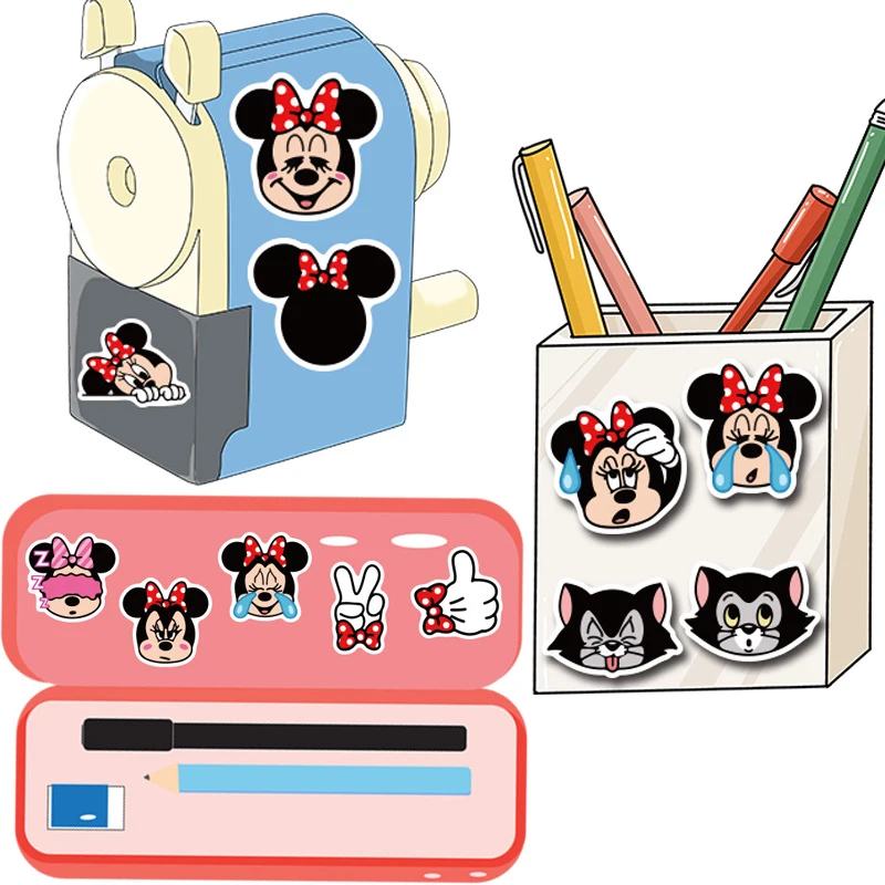 Disney 40pcs cute Minnie stickers children's cartoon mini mobile phone water cup luggage waterproof sticker set | Игрушки и хобби