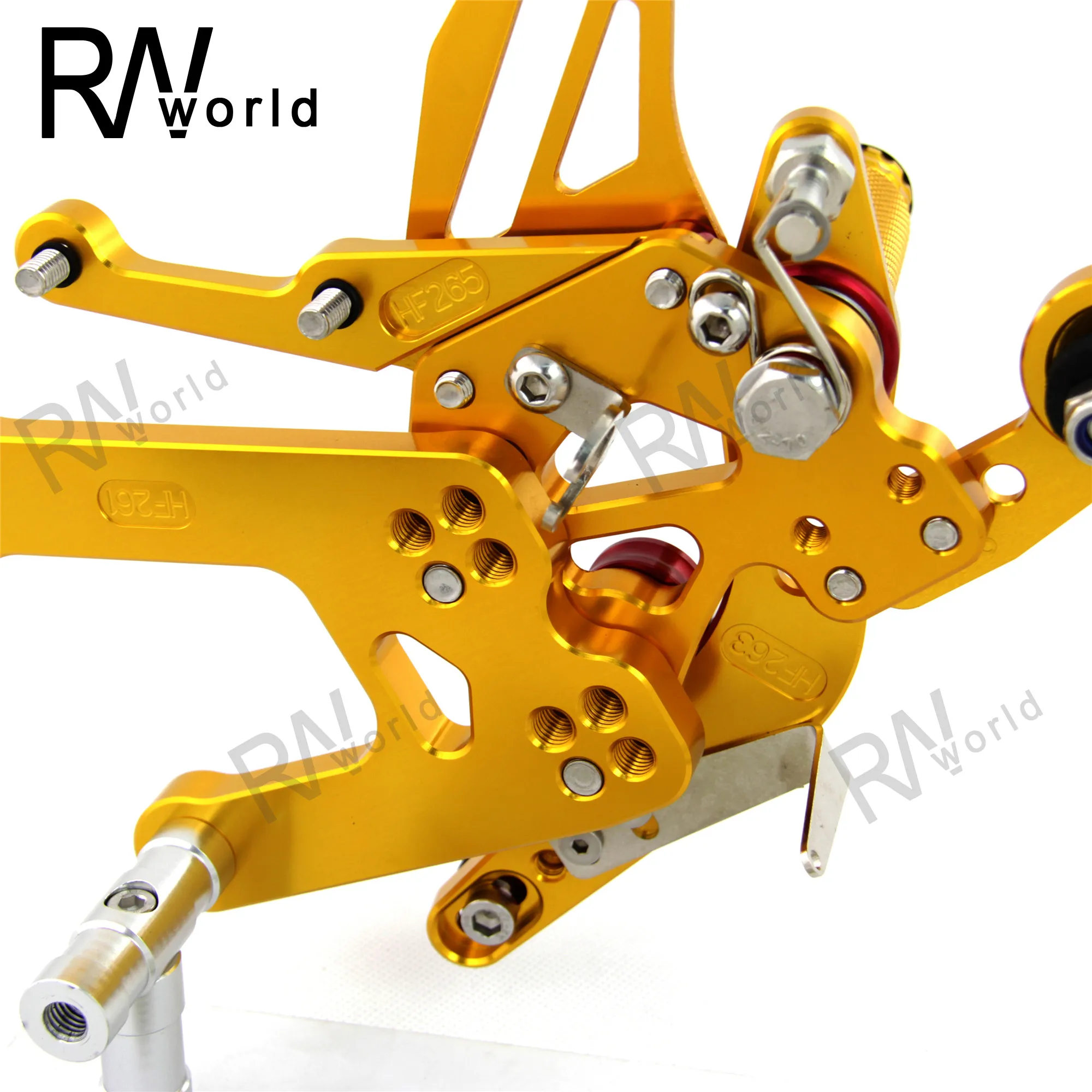 Rearset Подножка для YAMAHA YZF R6 2006 2016 CNC Регулируемые задние комплекты Подножки педаль
