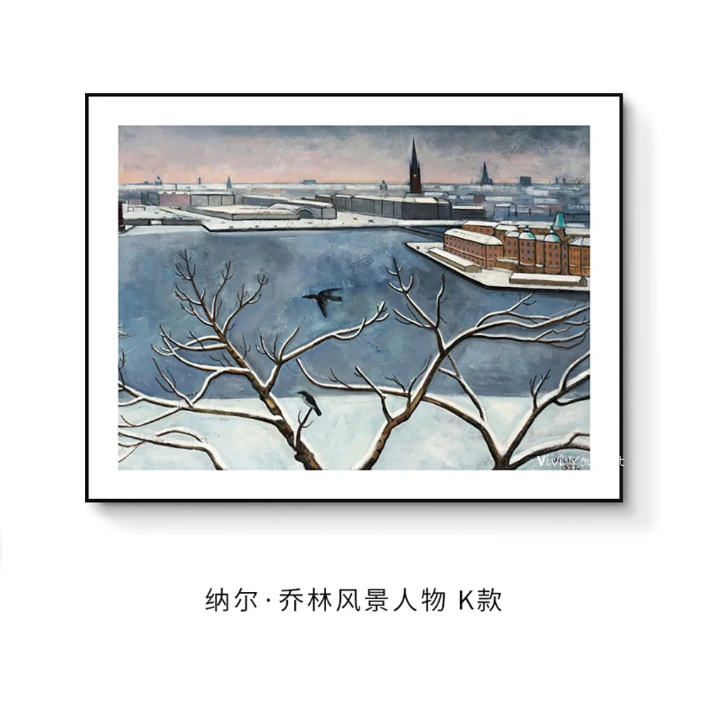 Beste Einar Jolin Klassieke Landschap Poster 100% Handgemaakte Kunst Canvas Schilderij Muur Foto Voor Woonkamer Oosterse Home Decor