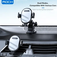 rcok 2 in 1 mechanical car phone holder smartphone stands car rack dashboard 360%c2%b0 mobile phone fixed bracket for air vent stand