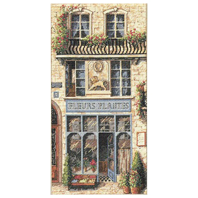 Высококачественный красивый набор для вышивки крестиком французский цветочный