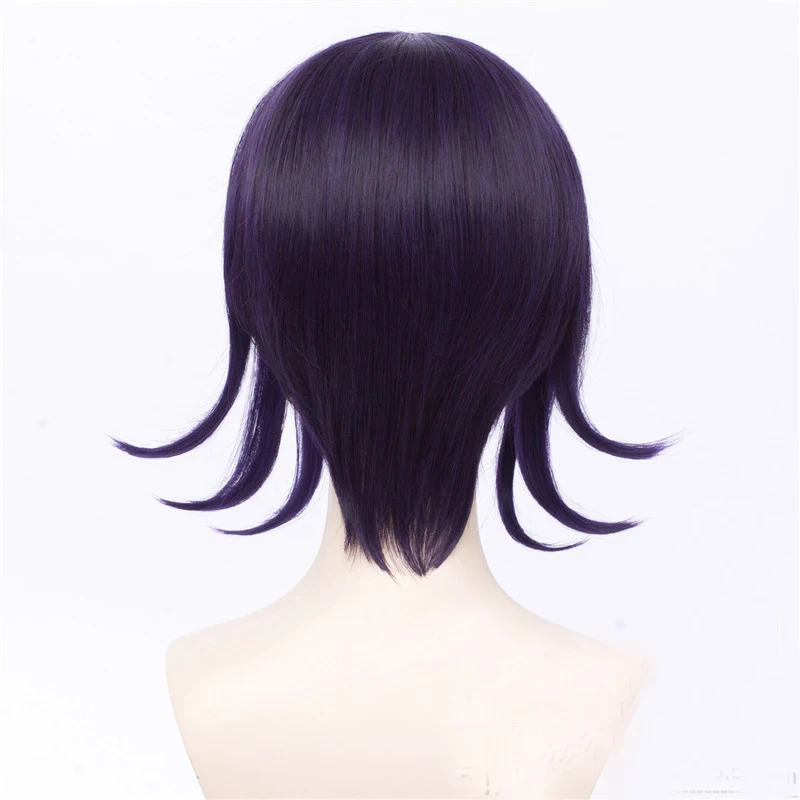 Ouma Kokichi Wig Danganronpa V3 Cosplay Purple Synthetic Hair Heat Resistant + Cap | Тематическая одежда и униформа