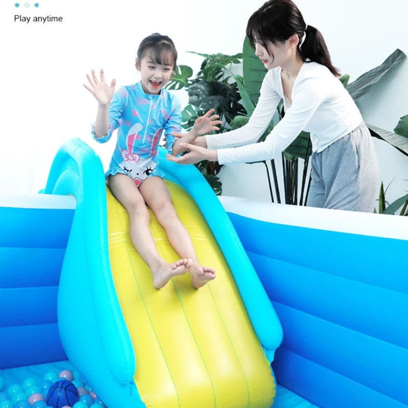 

Inflatable Water Slide Wider Steps Swimming Pool Supplies Kids Children Bouncer Castle Summer Amusement Water Play Toys