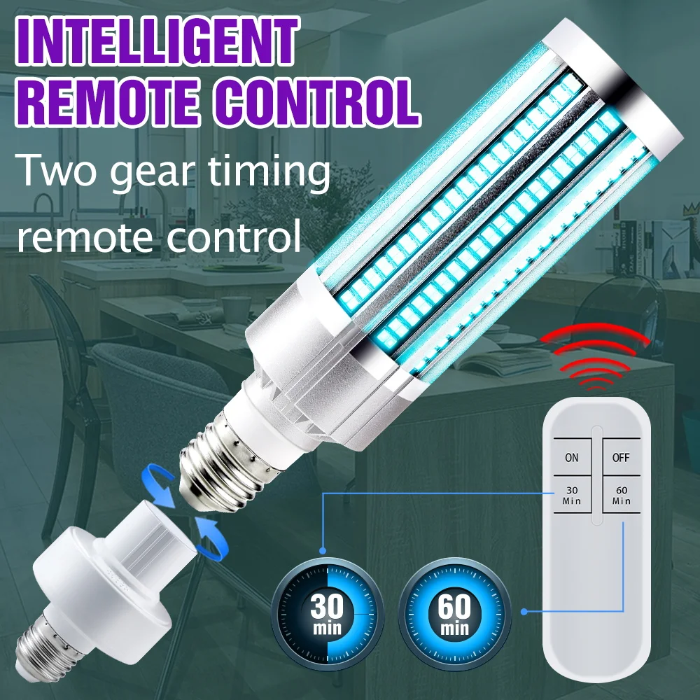 Лампа UVC E27 стерилизатор дезинфекция СВЕТОДИОДНЫЙ УФ светильник озоновая лампа