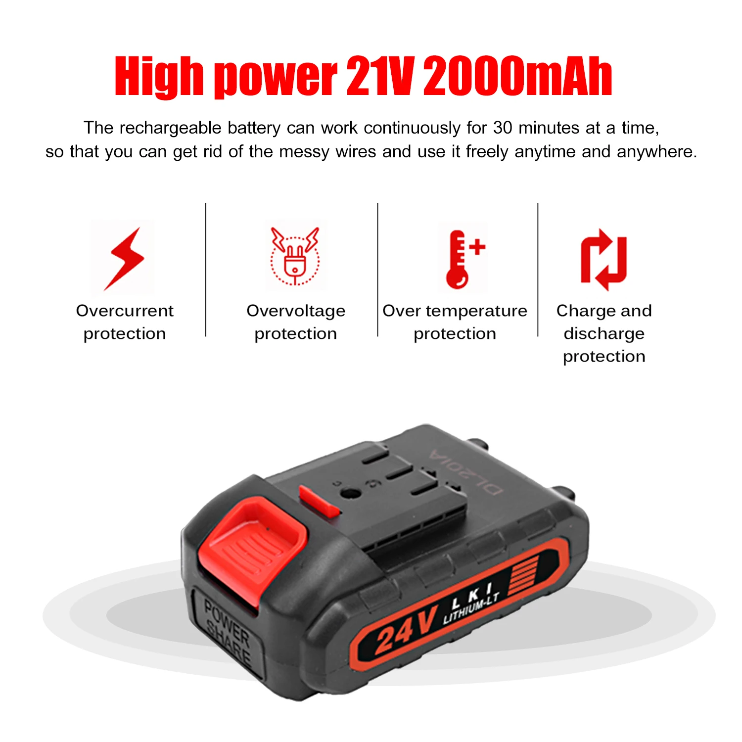 

4 Inch Electric Chainsaw Electric Pruning Saw Chain Saw with Battery Wood Cutters Mini Electric Saw Garden Logging Branch Pruner