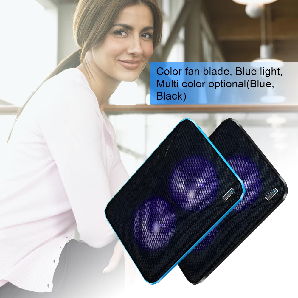 Охлаждающая подставка COOLCOLD для ноутбука с USB-портами и 2 вентиляторами