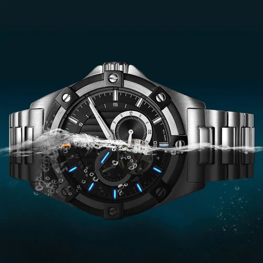 Мужские часы с Тритием автоматические Yelang военные водонепроницаемые