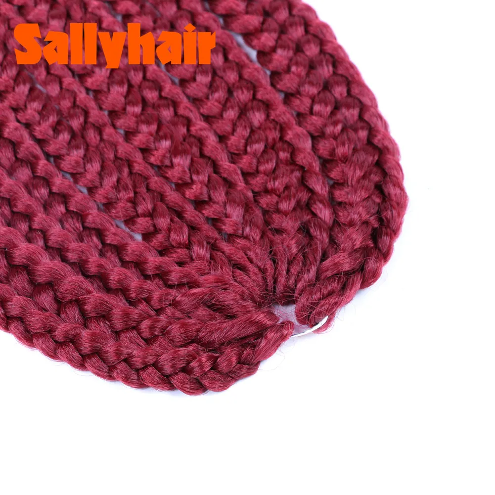 Sallyhair Box косички синтетические для наращивания 14 дюймов черные коричневые