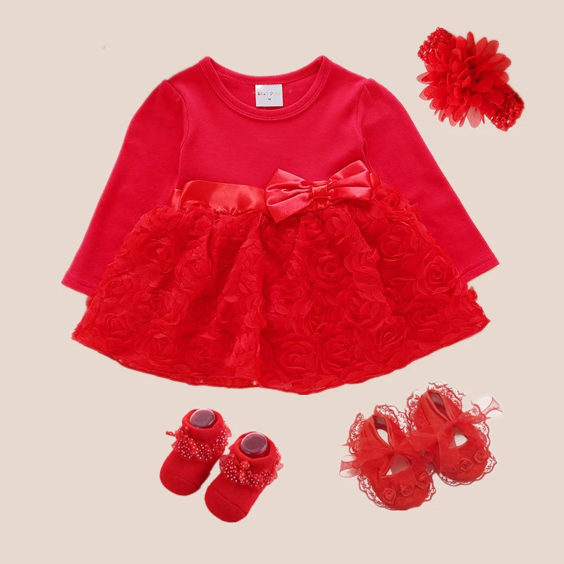 Платье для новорожденных летняя сетчатая хлопковая одежда маленьких девочек 3