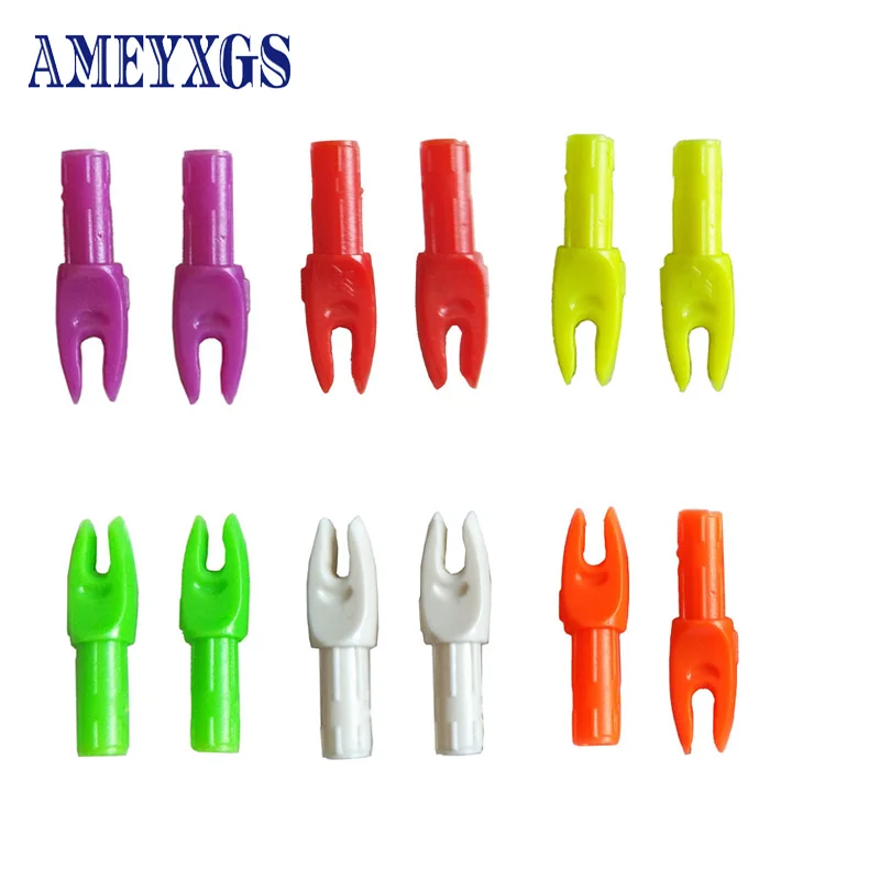 

20pcs Archery Internal Plastic Arrow Pin Nock Light Arrow Tails For Diameter 6mm Carbon Arrow Shaft Hunting Shooting Accessories