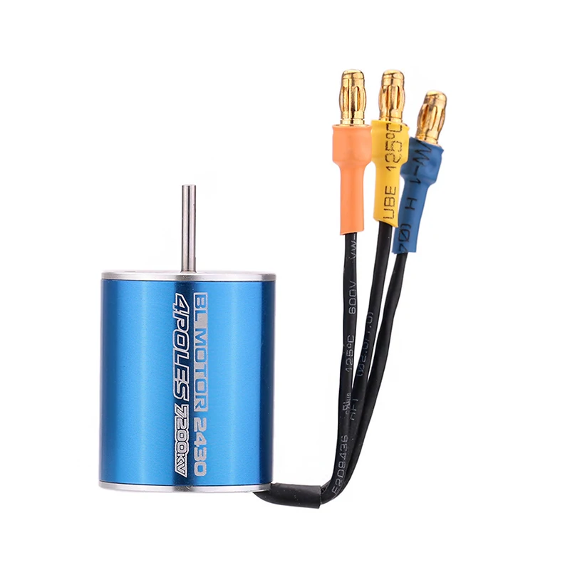 2430 5800KV 7200KV 4P Бессенсорный бесщеточный двигатель и 25A ESC электрический регулятор