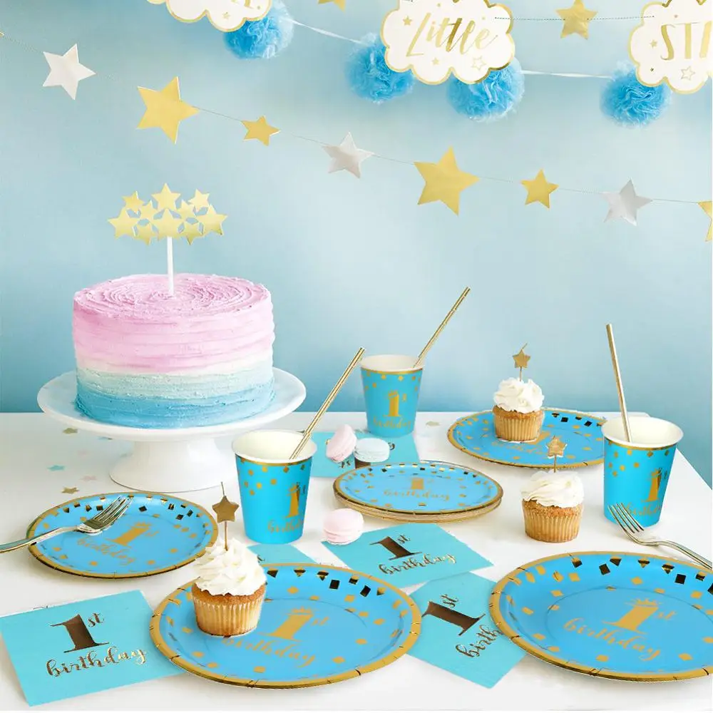 OurWarm день рождения одноразовая посуда бумажные чашки блюдце салфетка подарки