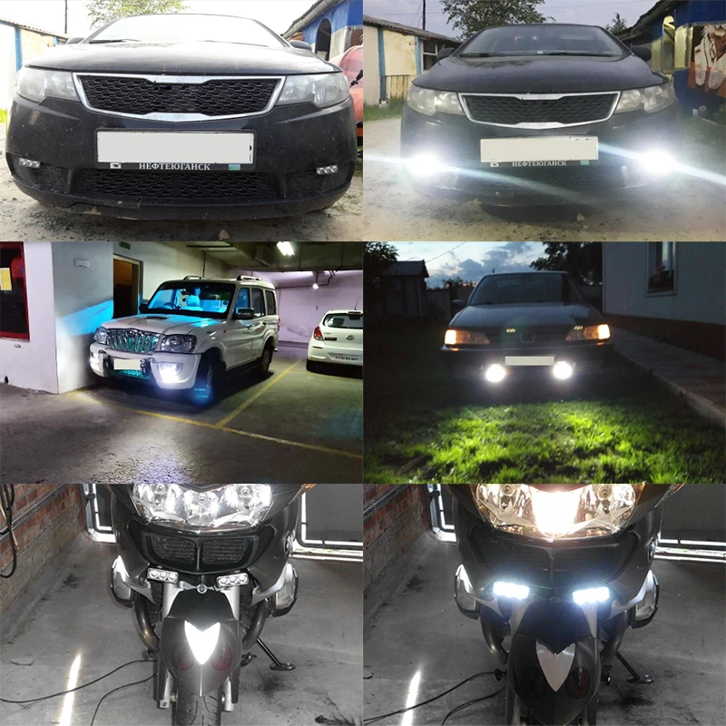 2 шт. универсальный упор для Авто дневные ходовые огни Светодиодный дневной