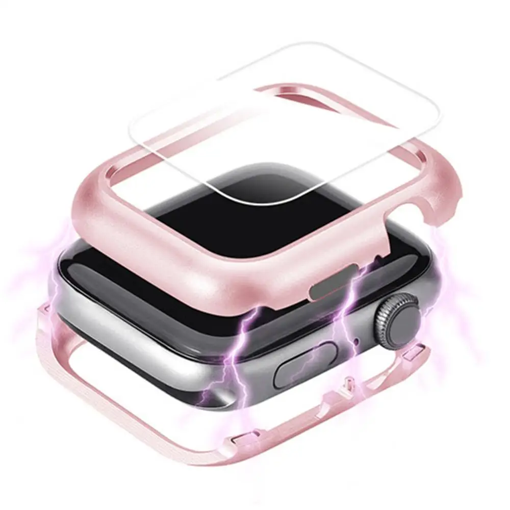 Магнитная Крышка для apple watch case apple watch 5 4 3 44 мм/40 мм iwatch band 5 4 42 мм/38 мм Защитная пленка для экрана