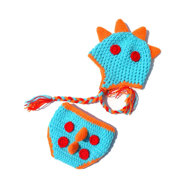 

Baby Boy Girl Newborn Kids Hat Cap Beanie Hair Accessories Dinosaur Dragon Photo