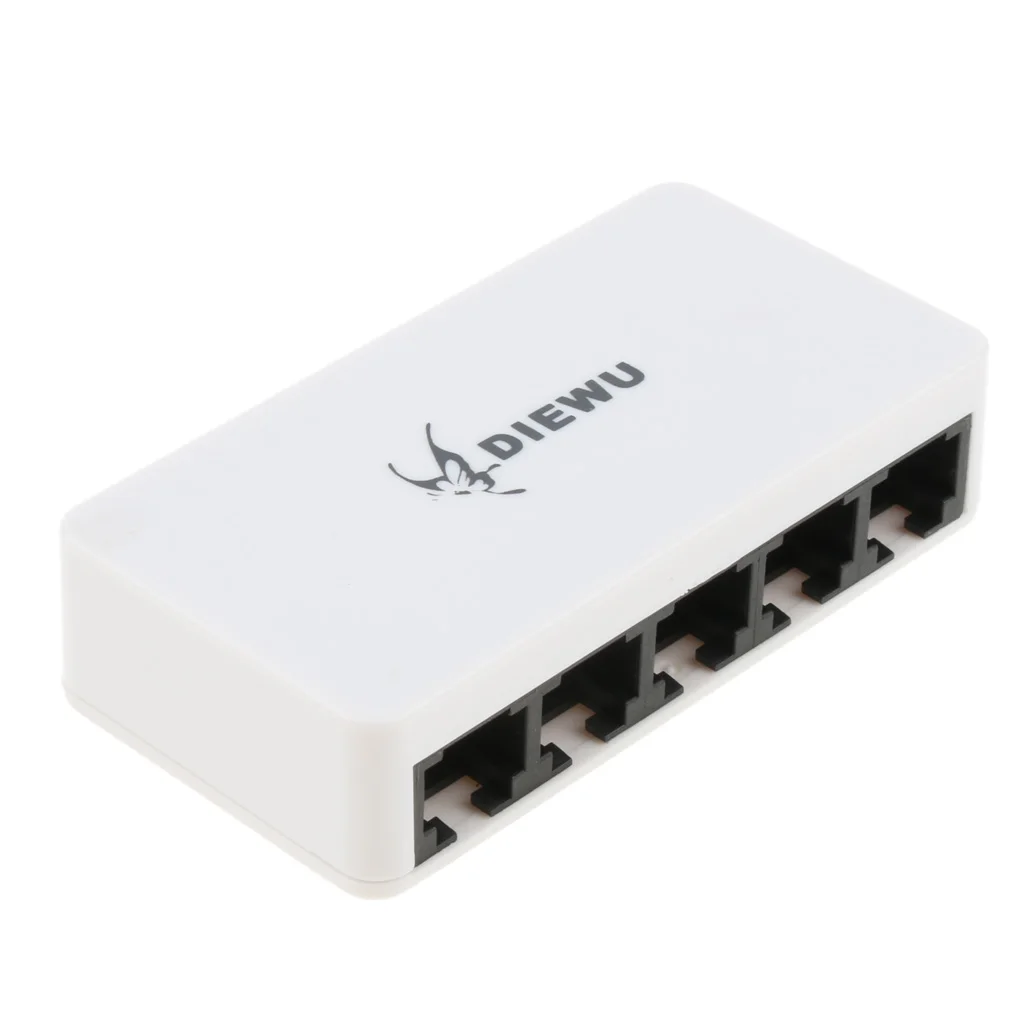 10/100 м адаптивный RJ45 5 Порты коммутатор для высокоскоростной сети Ethernet Настольный сетевой разветвитель концентратор LAN 10/100M 5 Порты и разъёмы Micro USB Питание