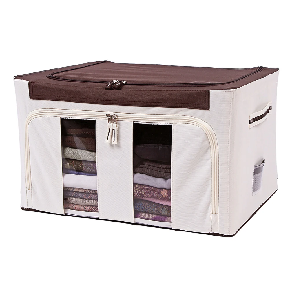 

Folding Storage Box Dirty Clothes Collecting Case Waterproof Non Woven Fabric With Zipper Moisture-proof Toys Quilt Storage Box